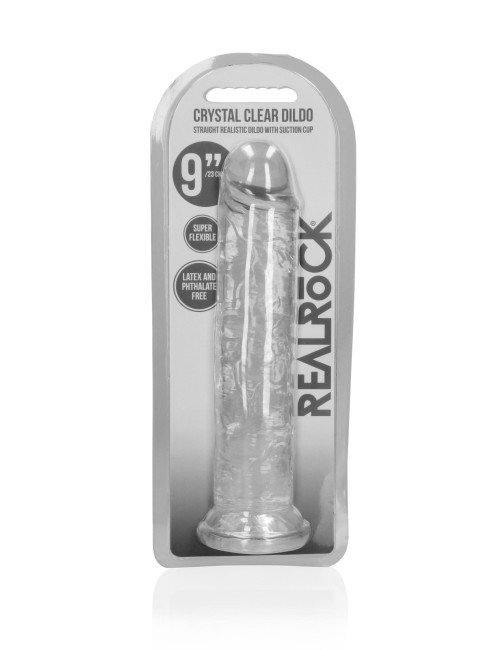 RealRock Proste Dildo z Przyssawką 23 cm