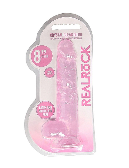 RealRock Realistyczne Dildo z Jajami 20 cm Różowe
