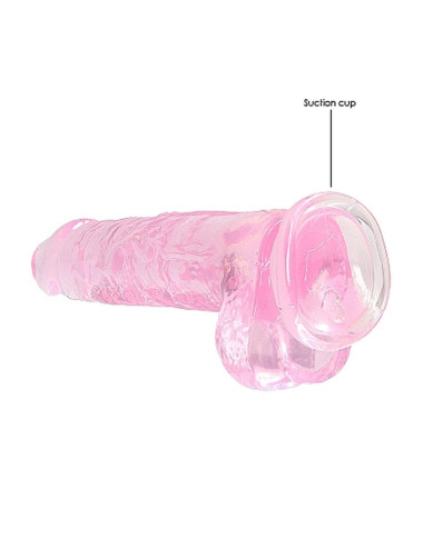 8 / 20 cm Realistic Dildo With Balls - Pink