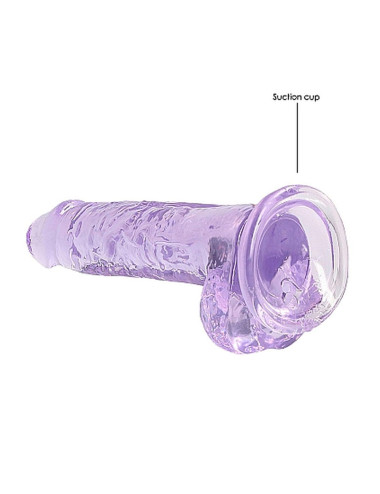 7 / 18 cm Realistic Dildo With Balls - Purple
