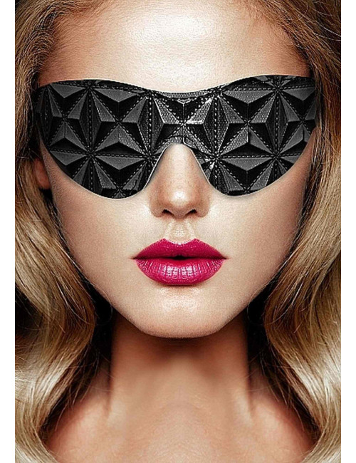 Ouch! Luxury Eye Mask Black - Czarna satynowa opaska