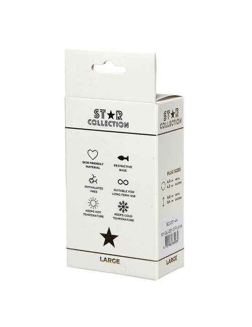 Star Collection Fioletowy Silikonowy Korek Analny L – Fioletowy Kamień