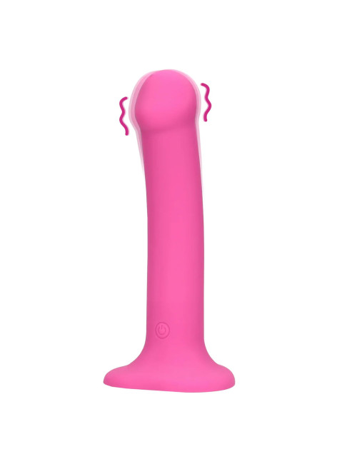 Loveline Non-Phallic Wibracyjne Dildo Medium (Różowe)