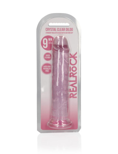 Straight Realistic Dildo with Suction Cup - 9'' / 23
