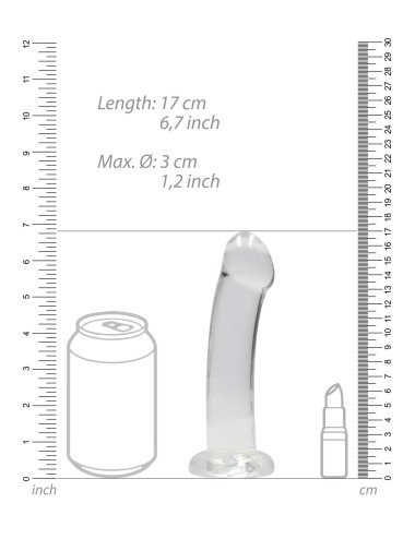Non Realistic Dildo with Suction Cup - 6,7/ 17 cm