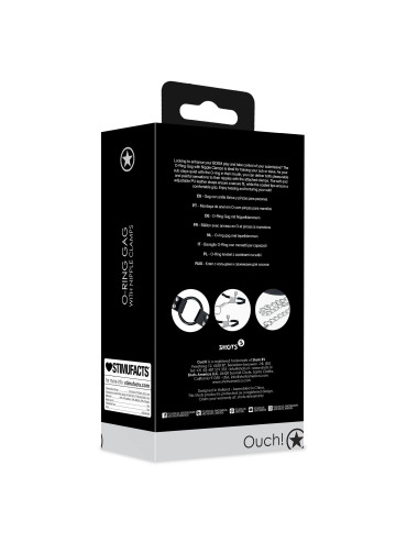 O-Ring Gag with Nipple Clamps