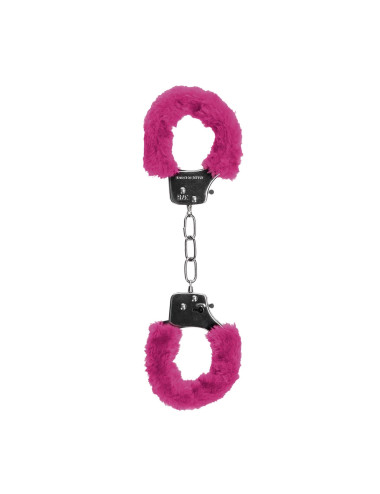 Pleasure Kajdanki Furry Pink - Zabawki BDSM dla Par