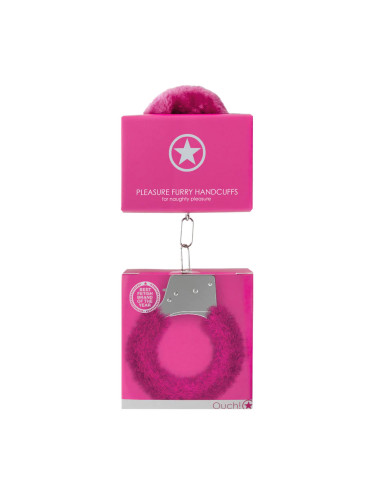 Pleasure Handcuffs Furry Pink
