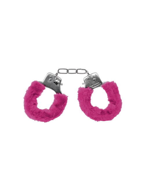Pleasure Kajdanki Furry Pink - Zabawki BDSM dla Par