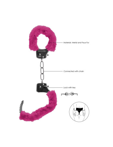 Pleasure Handcuffs Furry Pink