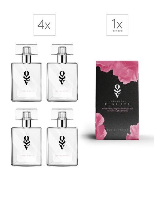 Obsessive Zestaw: Tester + 4 Damskie Perfumy Floral-Woody