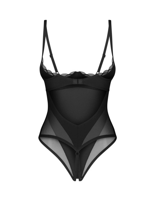 Otwarte body z fiszbinami Obsessive Stelisa L/XL