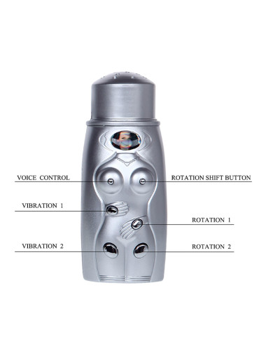 BAILE- VAGINA AND ASS, Vibration Rotation Heating function Sex talk