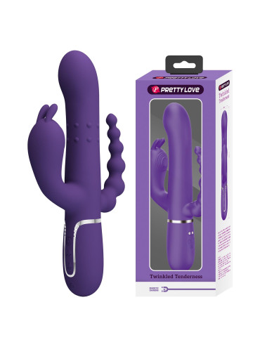 PRETTY LOVE - Cammy Dark Purple, Twinkled Tenderness, 7 thumping functions 7 vibration functions 4 rolling functions