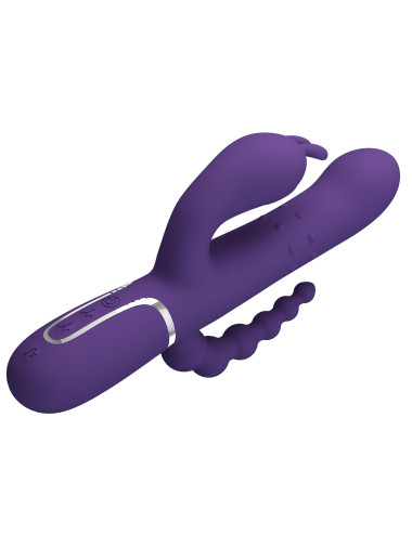 PRETTY LOVE - Cammy Dark Purple, Twinkled Tenderness, 7 thumping functions 7 vibration functions 4 rolling functions