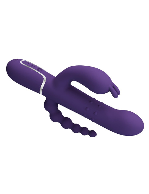 PRETTY LOVE - Cammy Dark Purple, Twinkled Tenderness, 7 thumping functions 7 vibration functions 4 rolling functions