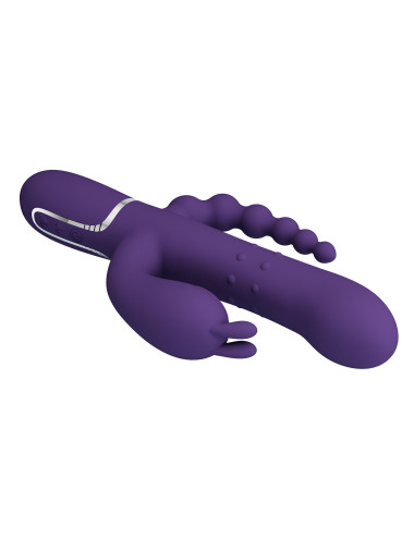 PRETTY LOVE - Cammy Dark Purple, Twinkled Tenderness, 7 thumping functions 7 vibration functions 4 rolling functions