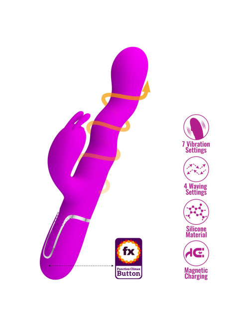 Pretty Love Laursen Purple Waving & Vibrating Rabbit Vibrator