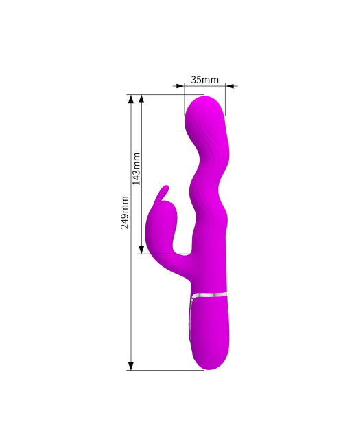 Pretty Love Laursen Purple Waving & Vibrating Rabbit Vibrator
