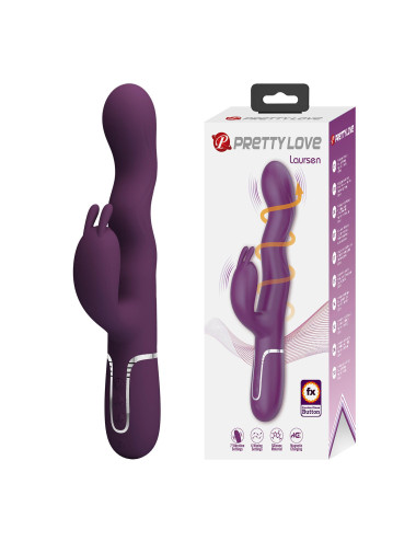 Pretty Love Laursen Dark Purple Waving & Vibrating Rabbit Vibrator