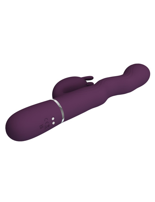 Pretty Love Laursen Dark Purple Waving & Vibrating Rabbit Vibrator