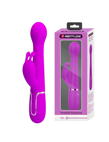 PRETTY LOVE - Dejon Twinkled Tenderness Purple, 7 vibration functions 4 thrusting settings 4 rotation functions