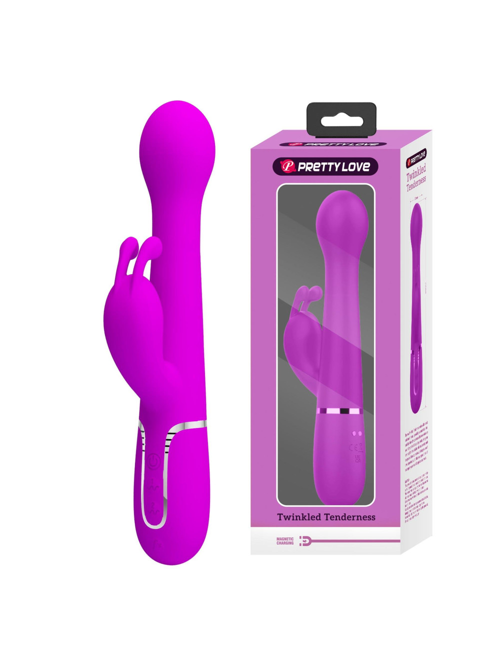 PRETTY LOVE - Dejon Twinkled Tenderness Purple, 7 vibration functions 4 thrusting settings 4 rotation functions