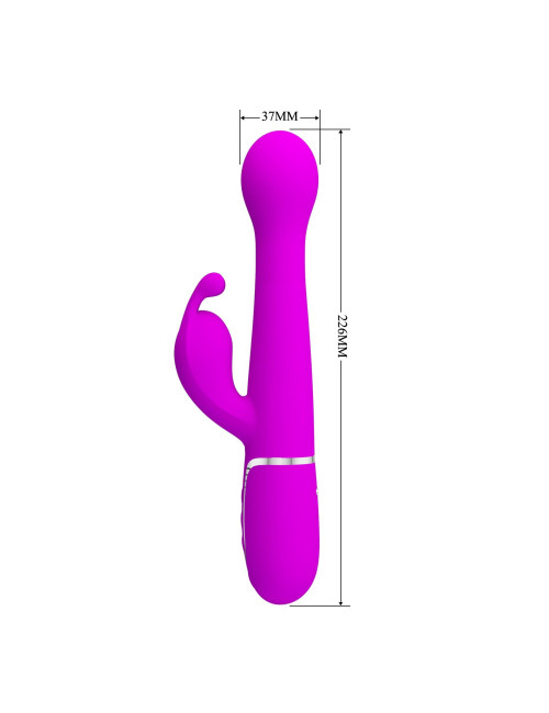 PRETTY LOVE - Dejon Twinkled Tenderness Purple, 7 vibration functions 4 thrusting settings 4 rotation functions