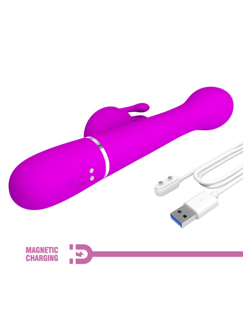 PRETTY LOVE - Dejon Twinkled Tenderness Purple, 7 vibration functions 4 thrusting settings 4 rotation functions