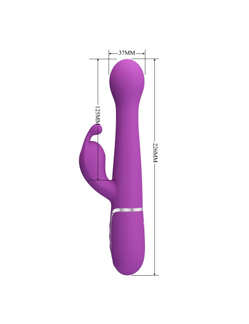 PRETTY LOVE - Dejon Purple, 7 vibration functions 4 thrusting settings 4 rotation functions
