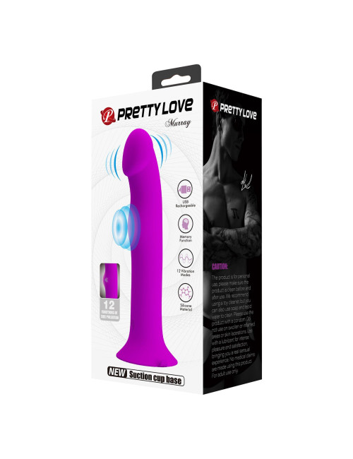 PRETTY LOVE - Murray PURPLE, 12 vibration functions 12 pulse wave settings Suction base