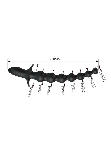 Pretty Love Dedron 10" Vibrating Anal Beads