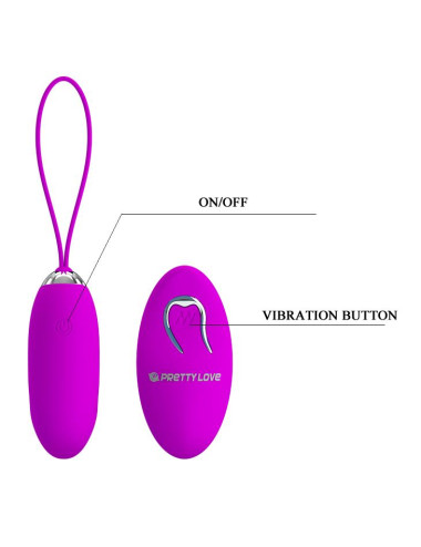 PRETTY LOVE -JULIA, 12 vibration functions Wireless remote control
