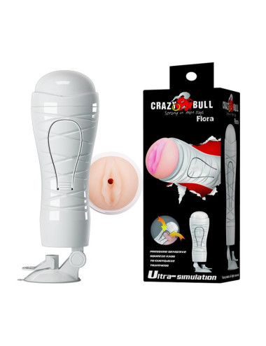 Crazy Bull Flora - Masturbator z przyssawką stabilizującą
