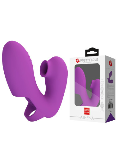PRETTY LOVE - Super Finger ATHENA Purple, 7 vibration functions 7 tapping functions Memory function