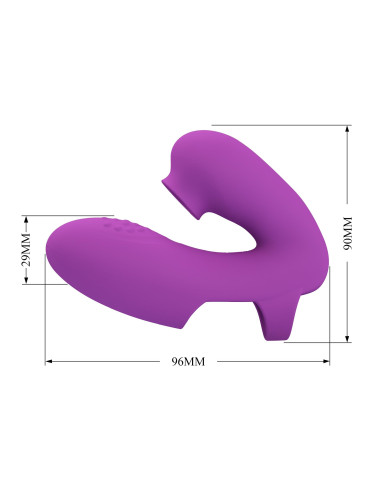 PRETTY LOVE - Super Finger ATHENA Purple, 7 vibration functions 7 tapping functions Memory function