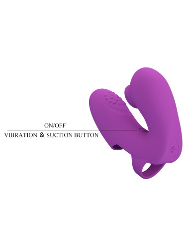 PRETTY LOVE - Super Finger ATHENA Purple, 7 vibration functions 7 tapping functions Memory function
