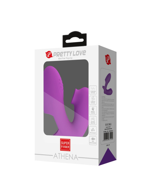 PRETTY LOVE - Super Finger ATHENA Purple, 7 vibration functions 7 tapping functions Memory function