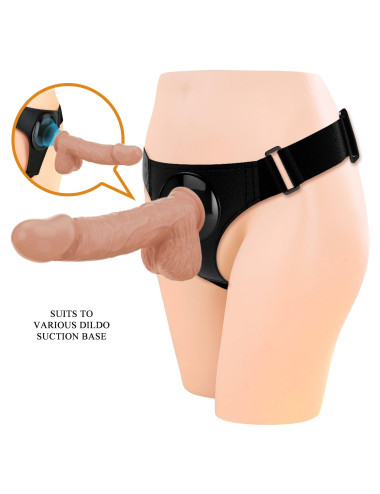 PRETTY LOVE - HARNESS BRIEFS Jerry Universal Strap-On Harness 7,6'' Dildo Flesh