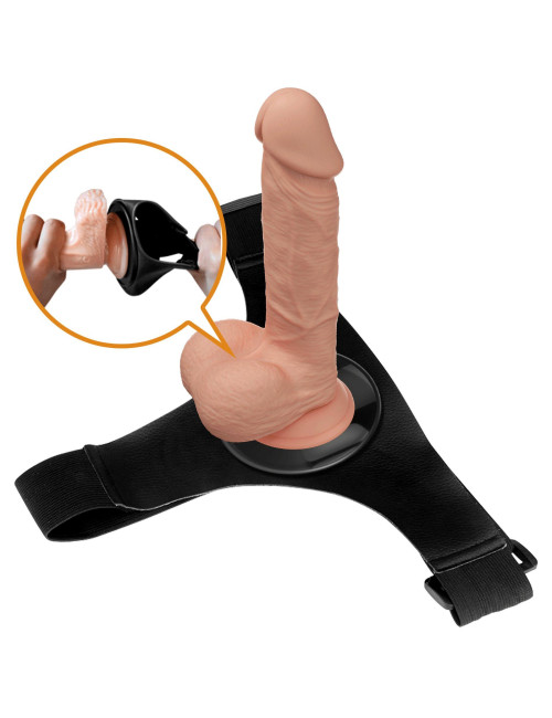 Pretty Love Jerry Universal - Zestaw Strap-On z dildo 7,6 cala