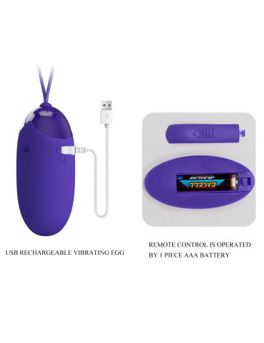 PRETTY LOVE - Berger - Youth,  Wireless remote control 12 vibration functions