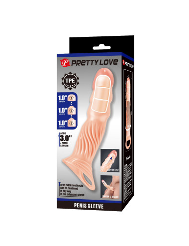Pretty Love 3.0" Adjustable Penis Sleeve Extender