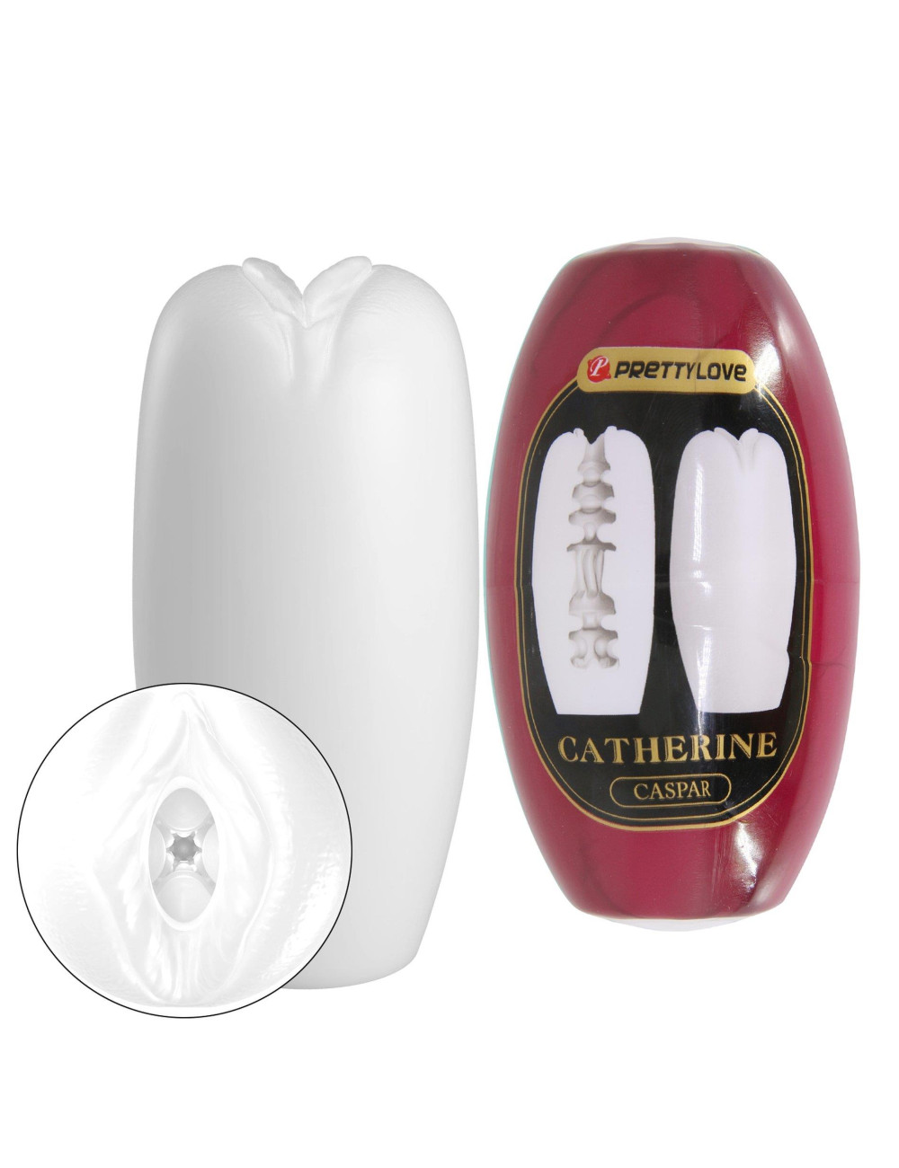 PRETTY LOVE Catherine Caspar TPR Masturbator – elastyczny, bez ftalanów, bezpieczny dla ciała