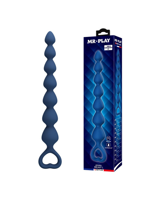 MR PLAY Anal Bead L – silikonowy koralik analny, wodoodporny, 26,7 cm – Zabawki Anal Pręty