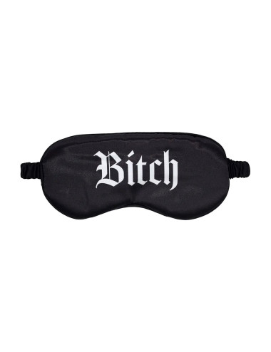 Bitch - Printed Satin Mask - Black
