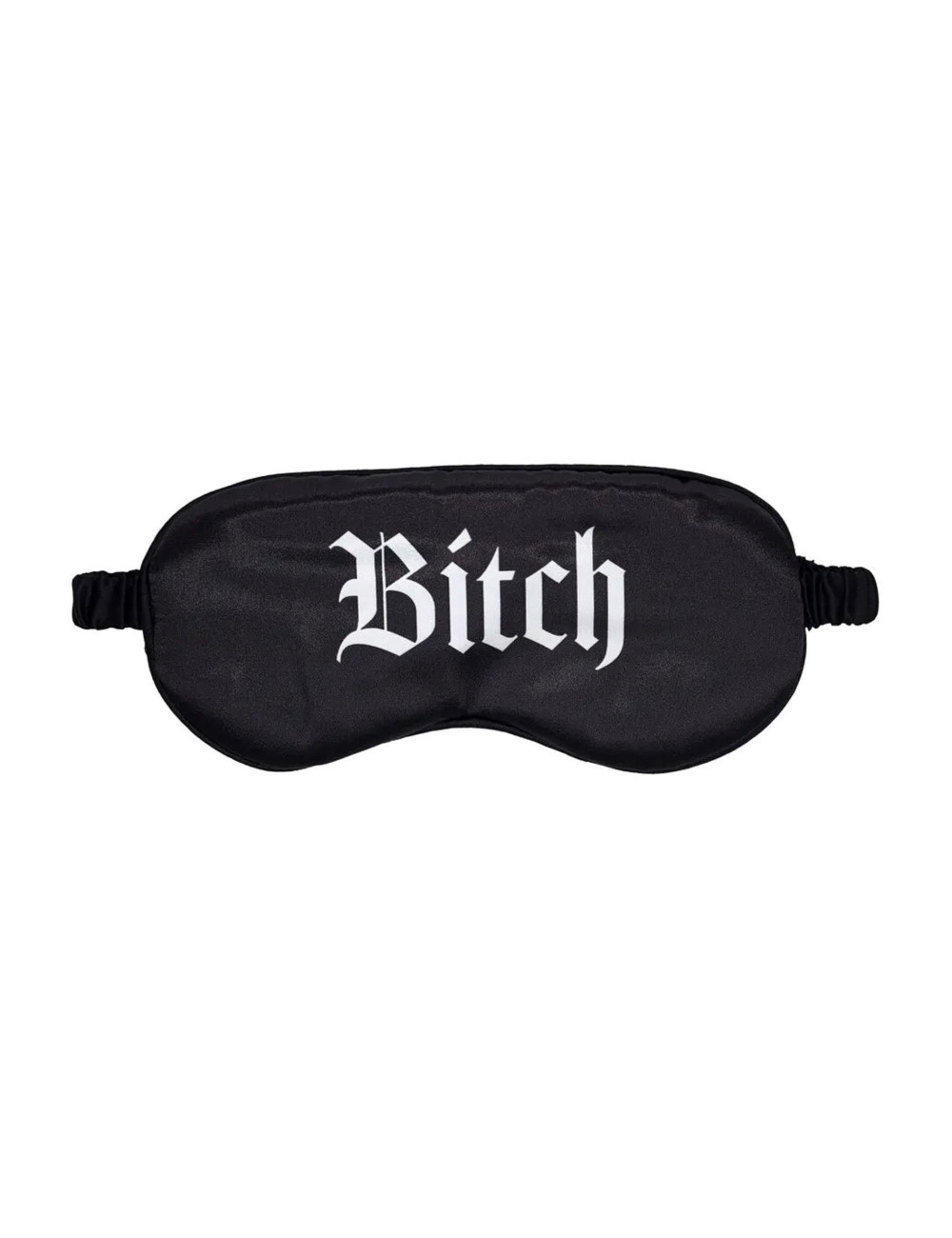 Bitch - Printed Satin Mask - Black