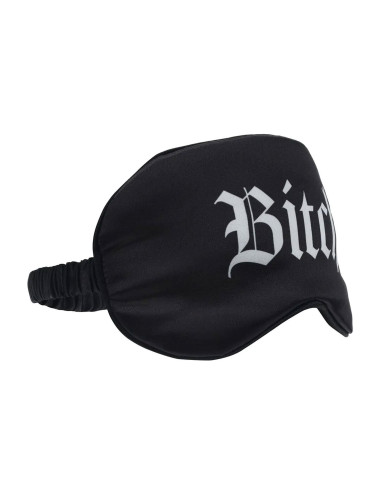 Bitch - Printed Satin Mask - Black
