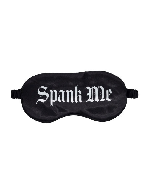 Ouch! Spank Me Satynowa Maska do Oczu z Nadrukiem