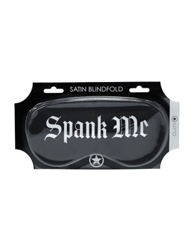 Spank Me - Printed Satin Mask