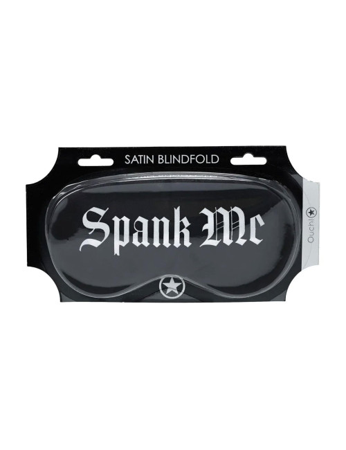 Ouch! Spank Me Satynowa Maska do Oczu z Nadrukiem